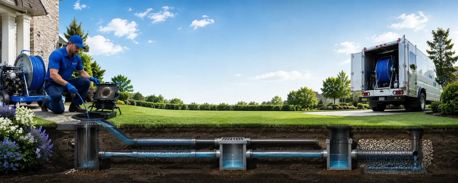 Outdoor drain cleaning information for Chatham, IL